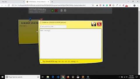 Sticky Notes In HTML5 | Source Code & Projects