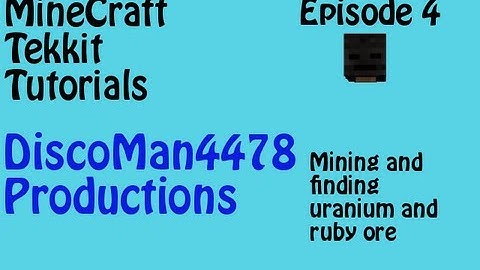Minecraft tekkit finding ruby and uranium ore