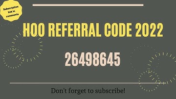 Hoo Referral Code 2022