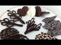 how to make chocolate garnishes decorations tutorial PART 2 how to cook that ann reardon