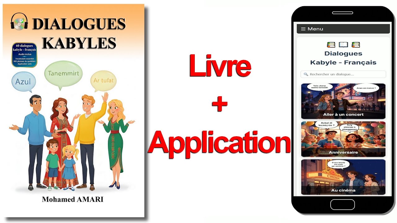 Dialogues Kabyles, Livre + application