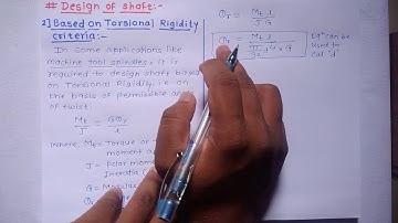 6.2 Torsional rigidity criteria _ Design of shaft