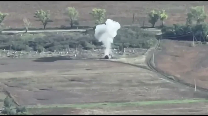 Destroyed a Russian ZU-23-2 anti-aircraft gun based on the Zil-131 vehicle.