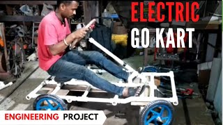 ELECTRIC GO KART| Build a Electric Go Kart | How to Make a Go kart \/ Electric car using PVC pipe