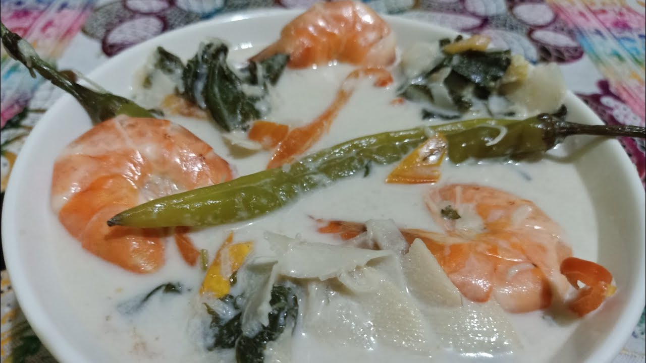 PAANO MAGLUTO NG GINATAANG LABONG NA MAY HIPON AT SALUYOT, TRY NYO PO ...