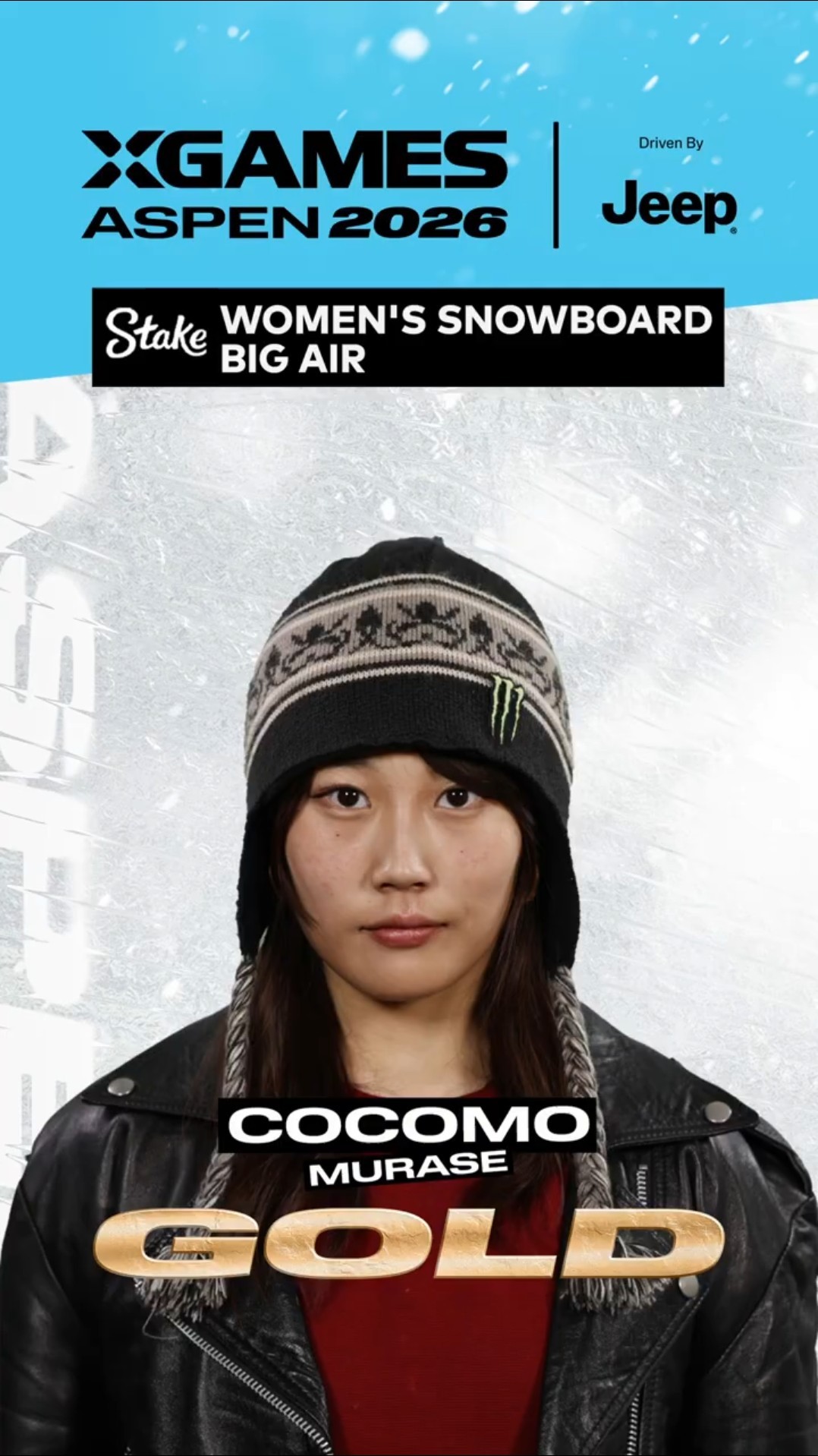 Cocomo Maruse NBD Gold Medal run in the Stake Women's Snowboard