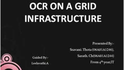 Optical Character Recognition Project in Java