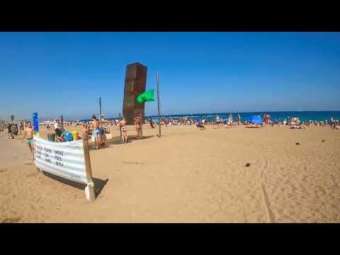 4K#BARCELONETA BEACH WALK#SUMMER#JULY