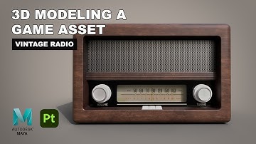 Vintage Radio | Game asset | Autodesk Maya + Substance Painter