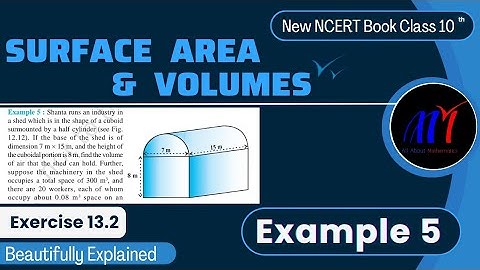Chapter 13 ( Example 5 ) Surface Areas & Volumes Exercise 13.2 Class 10 Maths | NCERT Maths