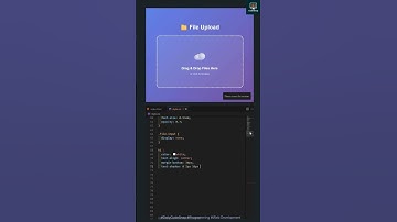 Modern Drag & Drop File Upload Box | HTML CSS JavaScript Tutorial #shorts  #codingshorts #webdesign