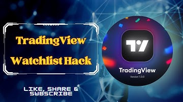 TradingView Watchlist Hack || Use premium features on free version || Video - 19