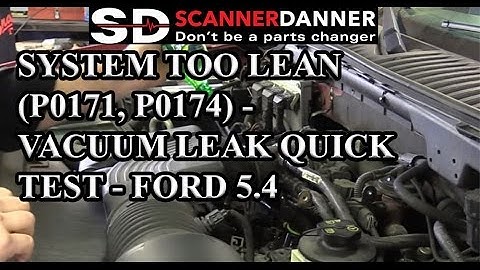 System Too Lean (P0171, P0174) - Vacuum Leak Quick Test - Ford 5.4