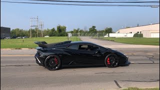 Sports Performance Lamborghini Huracan STO Does Launch Control Leaving Cars And Coffee!