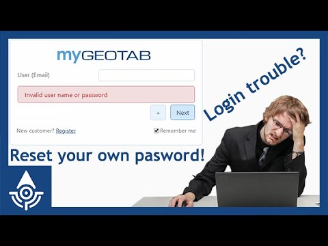 How to Reset Your Own Geotab Password - MyGeotab Tutorial