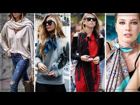 HOW TO WEAR A SCARF WITH OUTFIT IDEAS | TRANDY FASHION 2018