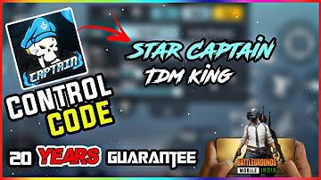 (BGMI) Star Captain CONTROL Code And New Sensitivity code 2021ll Bgmi best 3 finger claw