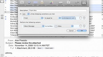 Apple Mac Quick Tips Email Rules