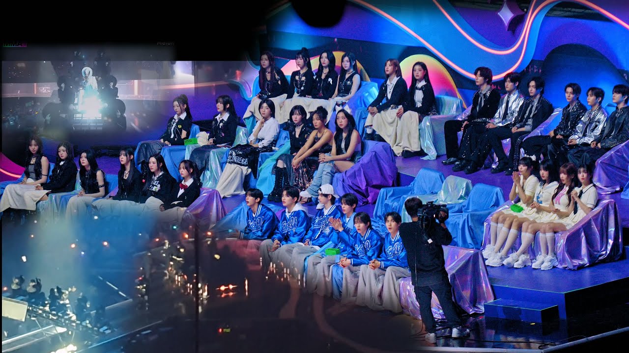 [ATEEZ 에이티즈 Stage ] 트리플에스, 이영지,비비,QWER, 라이즈,투어스,BND Reaction cam @241130 MMA 2024 직캠