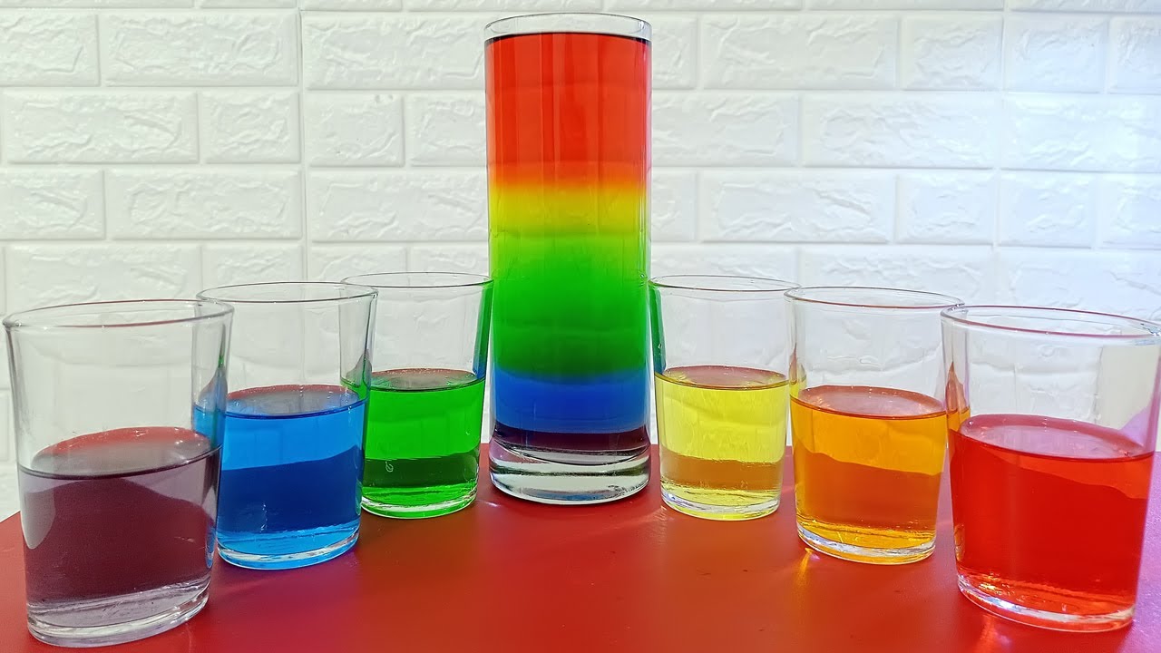 Tower Pelangi Menggunakan Air Garam | DIY Eksperimen Sains untuk Anak-Anak | Kids Science Experiment