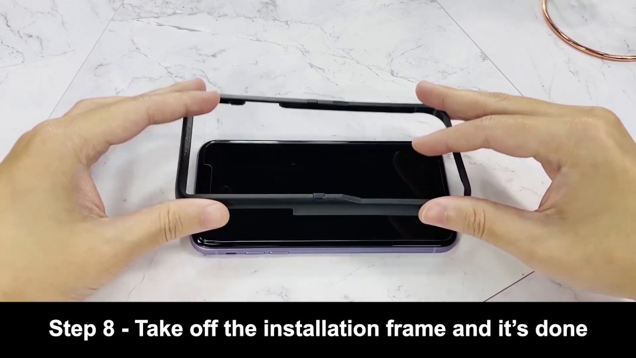 How To Perfect Installation iPhone Tempered Glass Screen Protector by MOSNOVO YouTube
