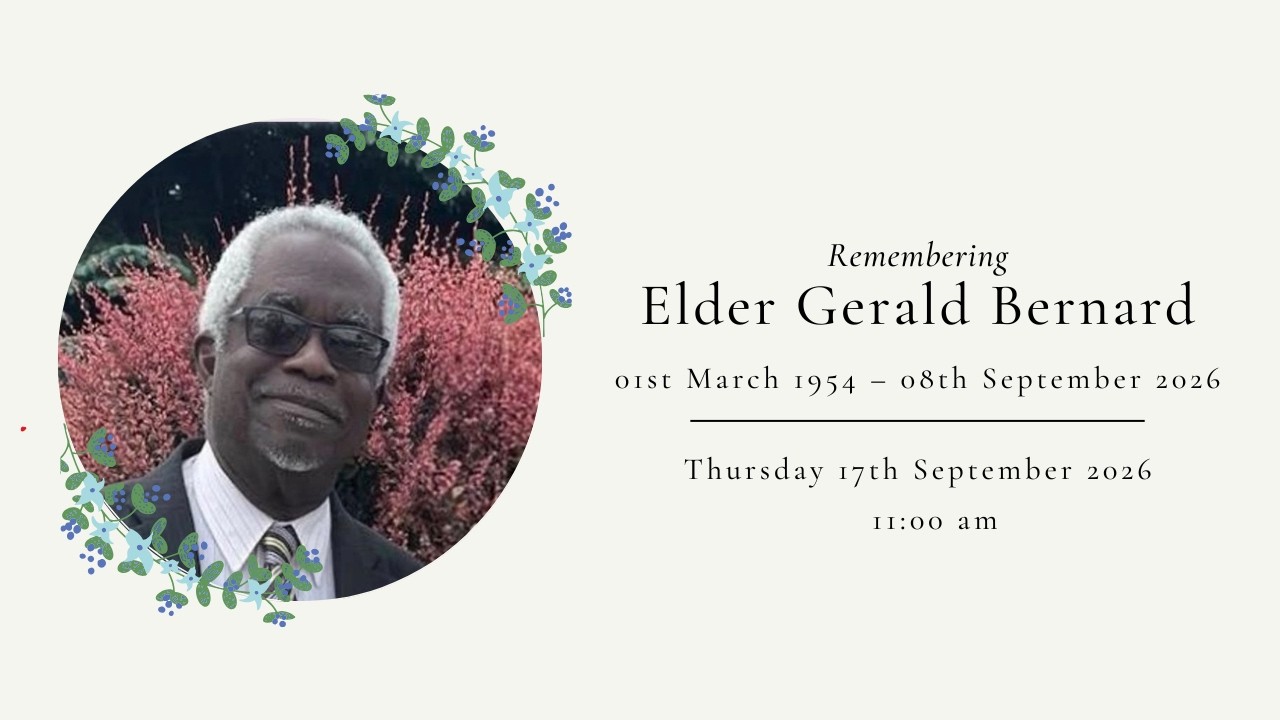 Thanksgiving and Celebration of the Life of Elder Gerald Bernard