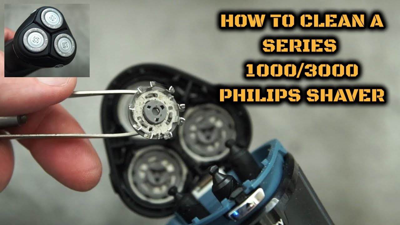 How to clean a Series 1000/3000 Philips Shaver 