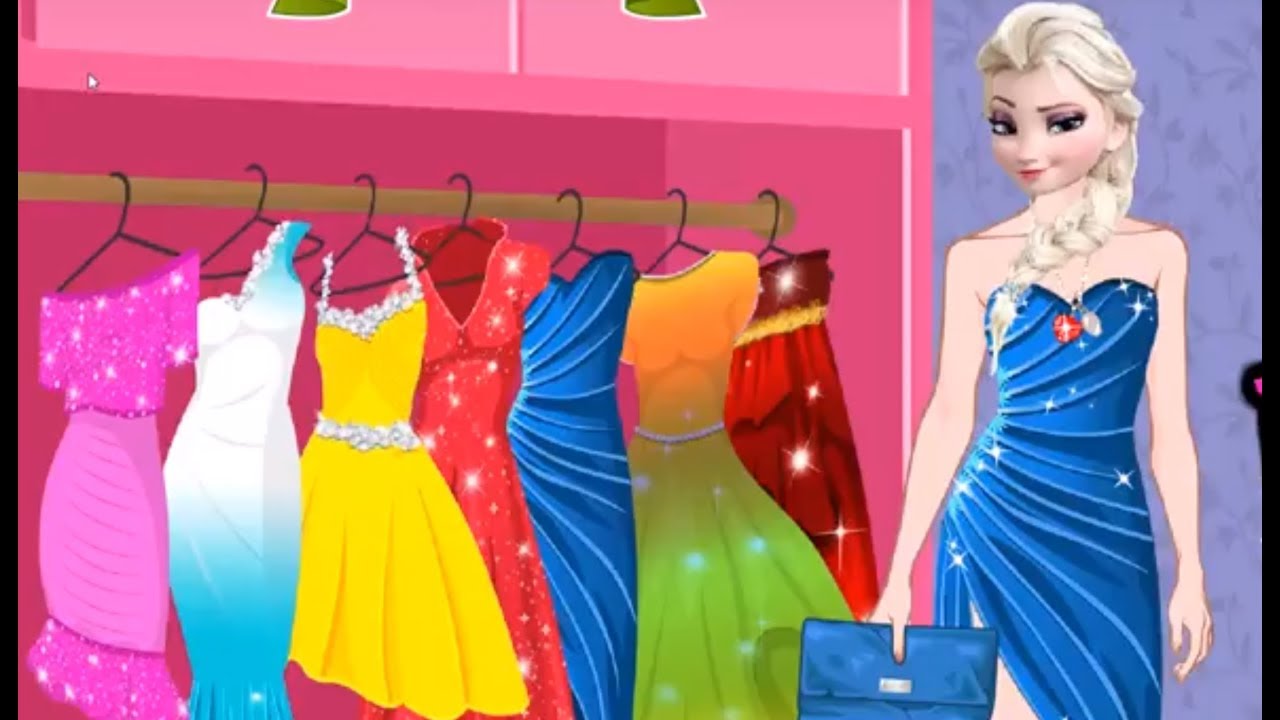Elsa Party Dress Up Online Game