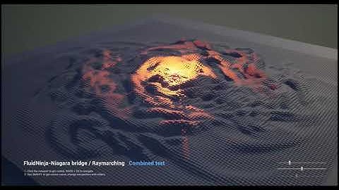 Driving Niagara with baked fluid simulation, UE, TEST 05