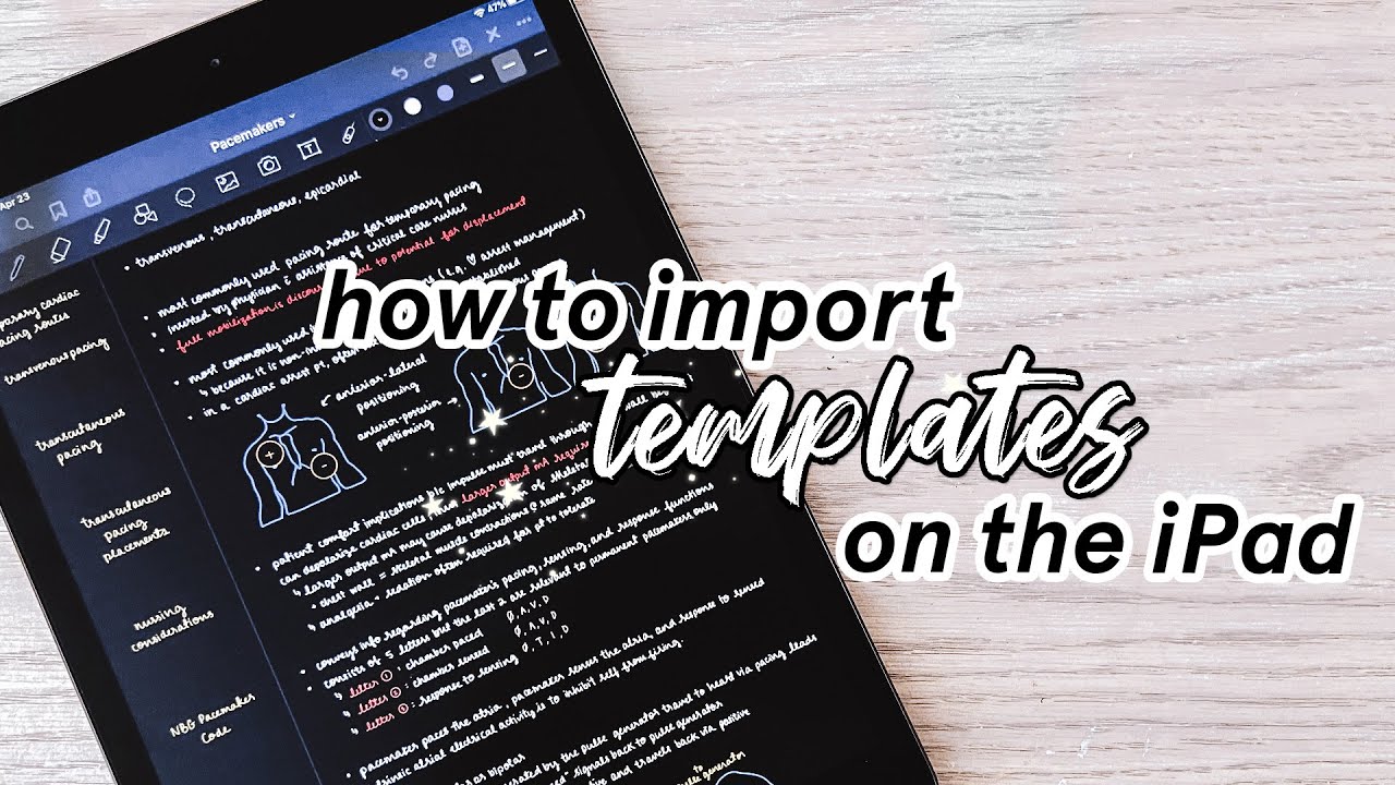 How to import templates on the iPad  GoodNotes 21, Notability, Noteshelf Within Notes Plus Templates