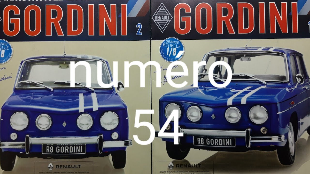 Fascicule complet numéro 83 n°83 Renault R8 Gordini 1/8 Eaglemoss collection d61