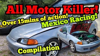 15 Minutes Of RACING/PULLS In My ALL MOTOR H2B Honda Civic! | Do A Pull COMPILATION