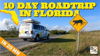 10 DAY ROADTRIP IN FLORIDA IN A VAN | 1400 MILES |  ITINERARY ADVENTURE GUIDE