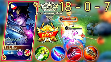 Try this new Dyrroth one shot build|Dyrroth full damage build - mlbb