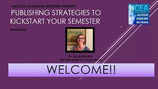 Publishing Strategies to Kickstart your Semester!