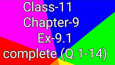 CLASS 11 EXERCISE 9.1 NCERTSOLUTIONS IN HINDI CHAPTER 9 (SEQUENCE AND SERIES) | Ex 91 CLASS 11