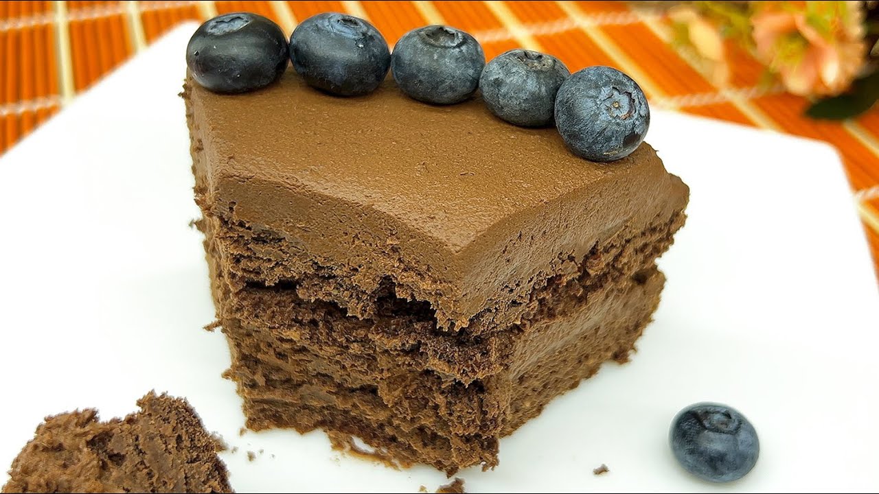 👍 Ешь на здоровье / Шоколадный десерт БЕЗ сахара / БЕЗ яиц / веганский торт