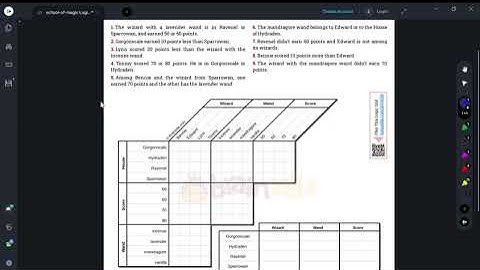 Week 2 - Solving a tricky logic grid puzzle