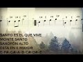 Santo Es El Que Vive, Monte Santo, Saxofón Alto, Partitura, Cifrado, Notas, Tutorial