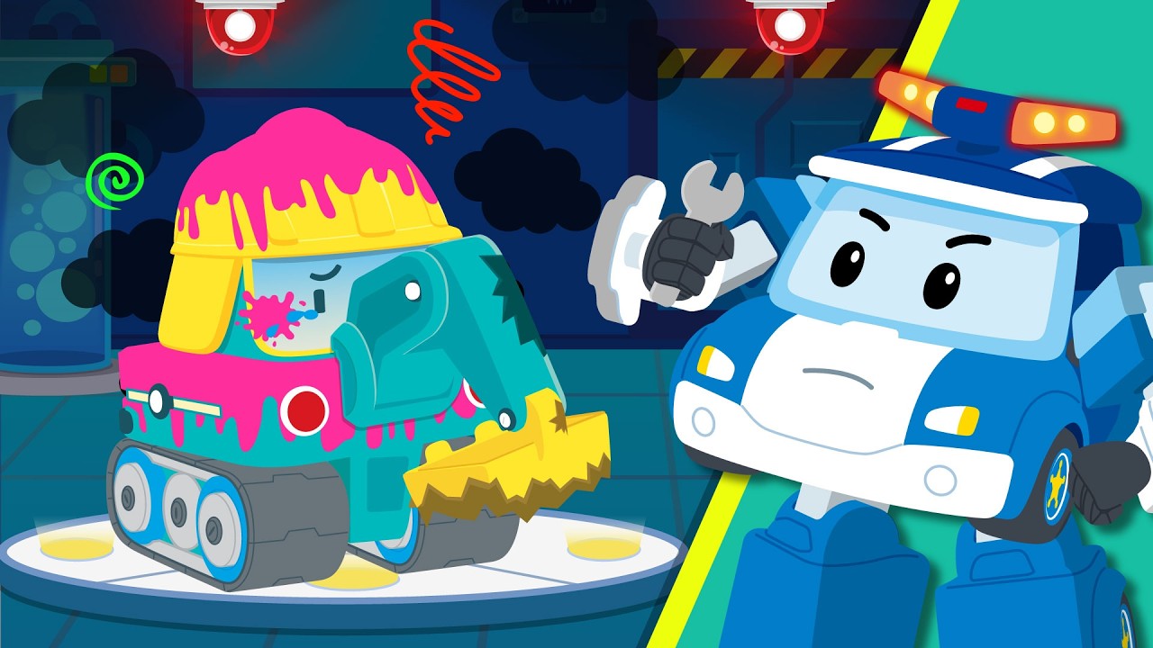 波克的鼻子受伤了！│🔧珀利 汽车医院🩺│珀利游戏│洗车吧│儿童游戏│汽车游戏│变形警车珀利TV 中文