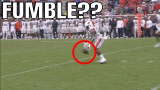 Auburn vs Ole Miss 2020 Controversial Missed Call