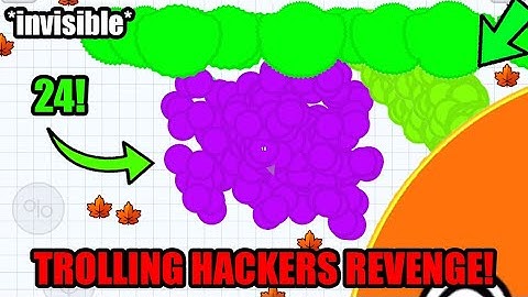 TROLLING HACKERS *WORST TROLL*!! Agar.io Mobile - SKIN HACK COMEBACK TROLLING REVENGE - Agar.io!