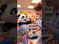 Cute little panda finally got his candy…🍬🍭