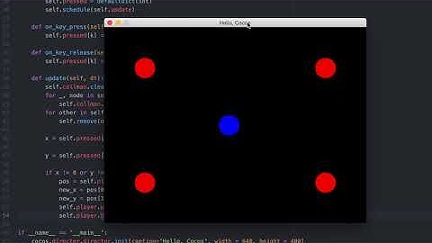 Cocos2D collision example