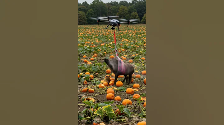 Drones capture wild boars that destroy crops #villagelife#smartfarming#farmingtraditions#farming101