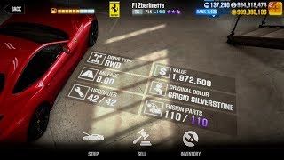 * purple star ferrari f12 berlinetta maxed out tune. tune series i
have all the cars in my garage, if you want any just leave a comment
be...