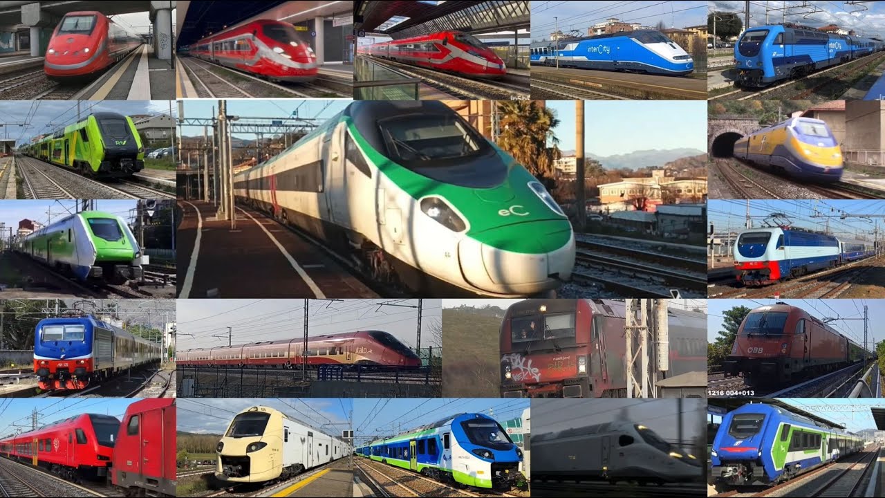 Tutti i treni in nuova livrea Trenitalia , trenord , italo e altro + nuova intro Sanremo 2026 di……