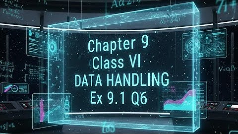 Ex.9.1 (Q 6) chapter 9 | Data handling| Class 6| #education #maths  #ncert #datahandling