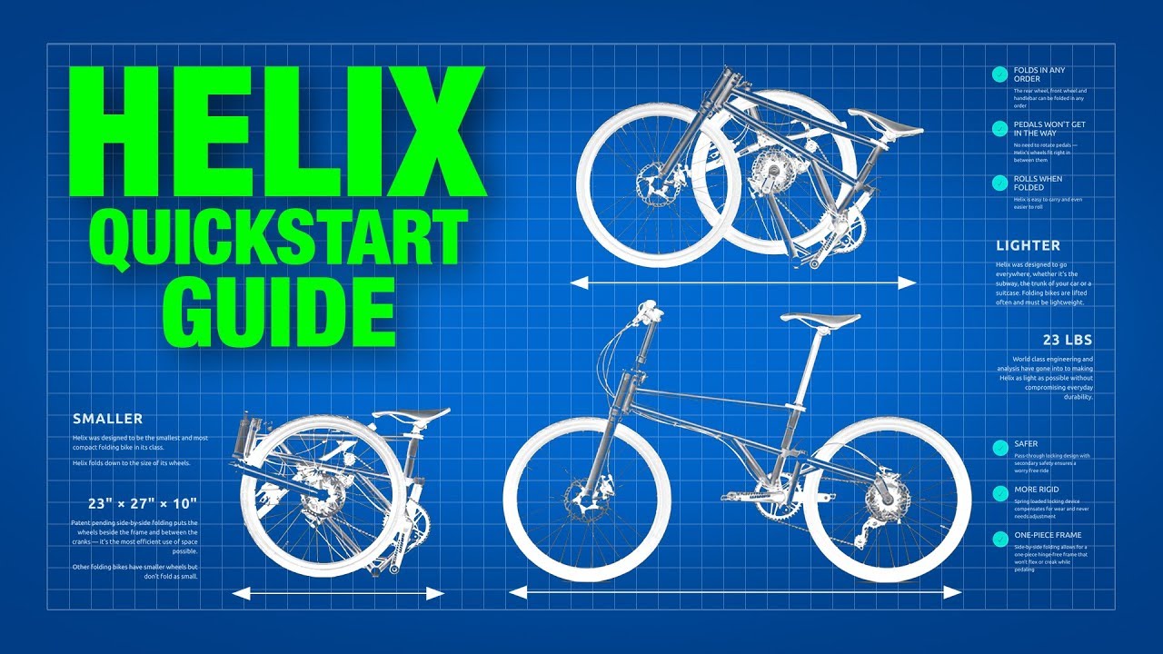 helix folding bikes