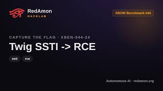 How AI Hacks Twig for RCE (Server-Side Template Injection) | RedAmon HackLab